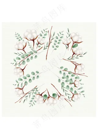 手绘工笔画植物花卉素材