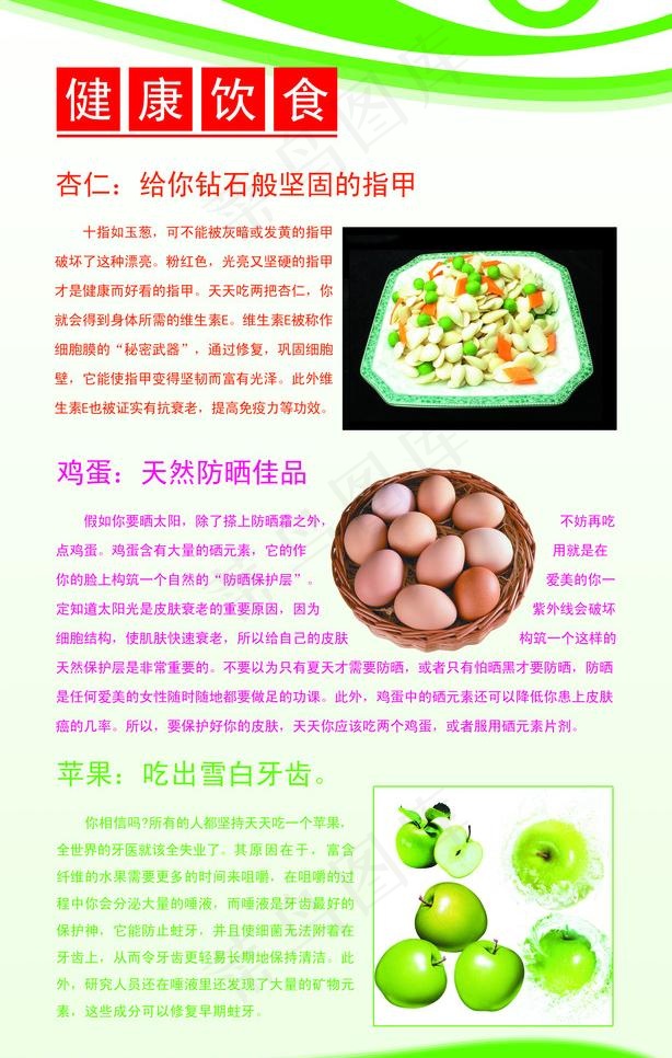 食物的作用图片psd模版下载