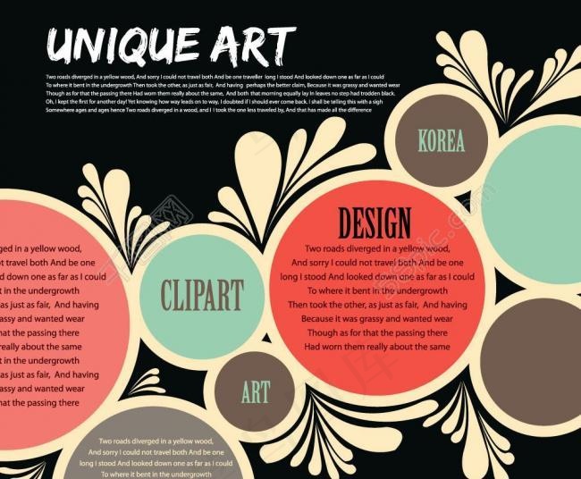 圈圈时尚花纹 底纹图片