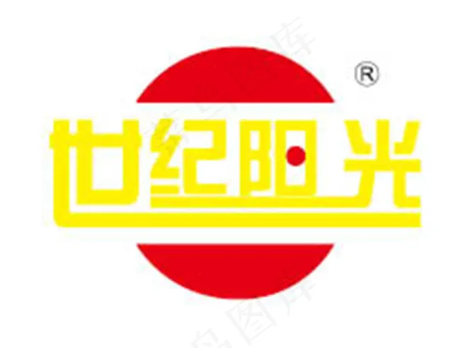 世纪阳光标志eps,ai矢量模版下载