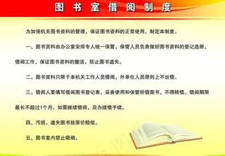 图书室借阅制度图片