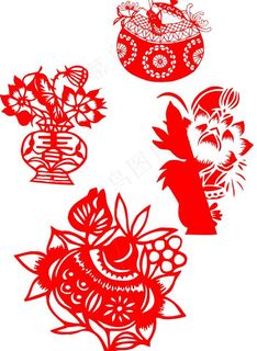 窗花 春节 喜庆图片