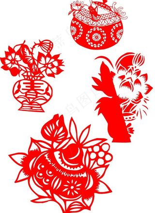 窗花 春节 喜庆图片