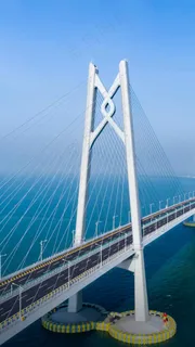 港珠澳大桥高清摄影图片 港珠澳大桥高清摄影图片