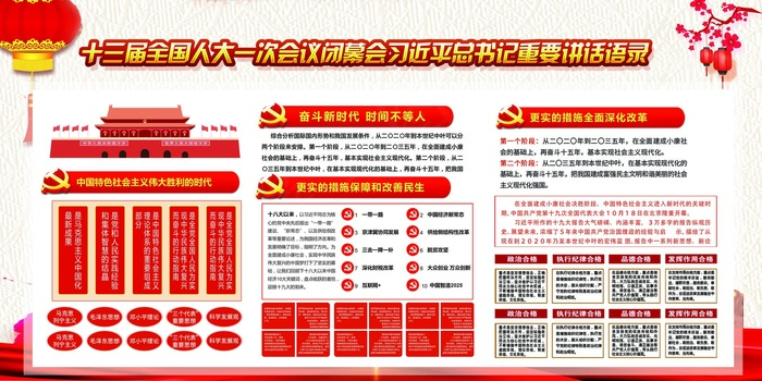 领航新征程宣传展板设计