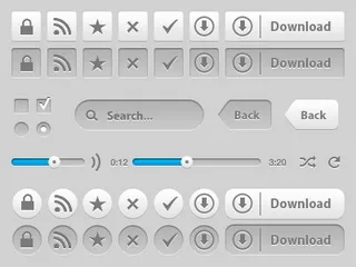 多媒体界面按钮素材集