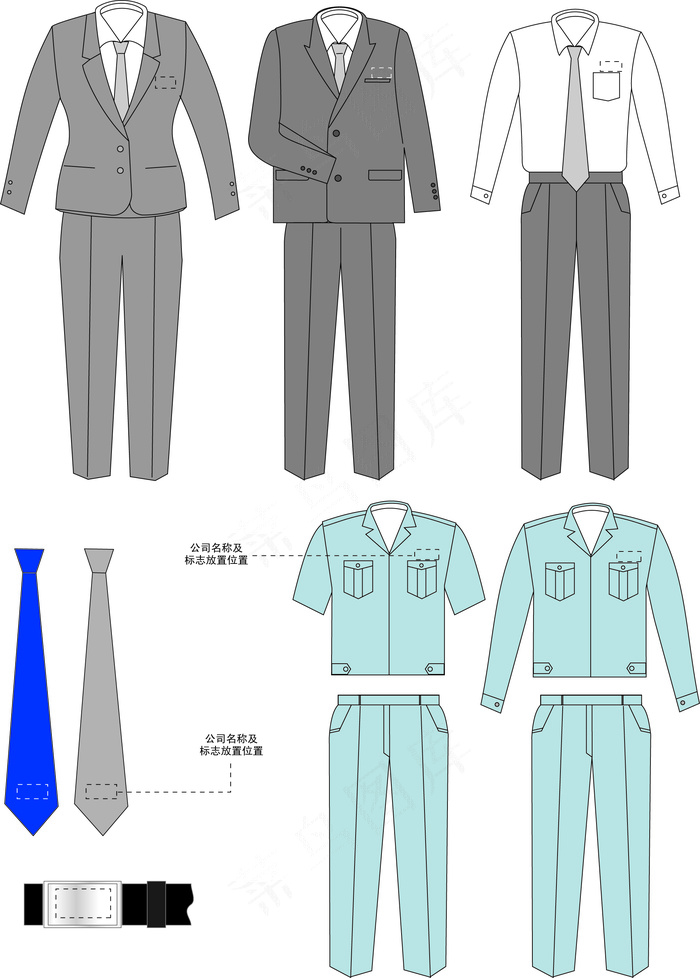 vi模板系列 服装篇图片ai矢量模版下载