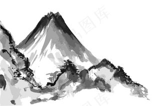 水墨群山笔刷