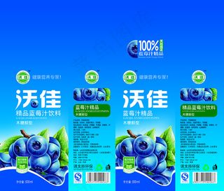 蓝莓汁屋顶盒图片