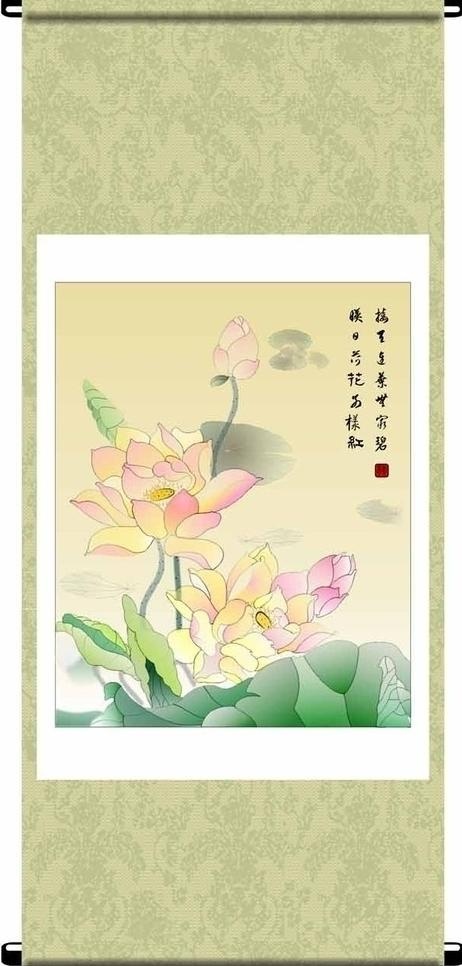 荷花图片cdr矢量模版下载