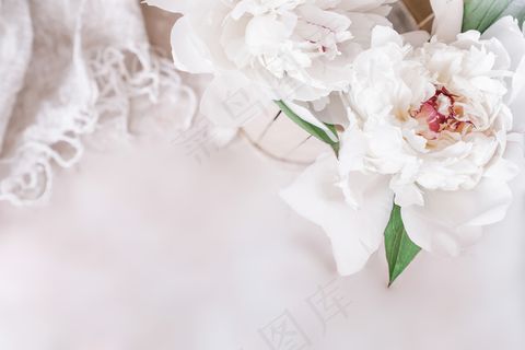 简约小清新文艺风插花静物摆拍背景