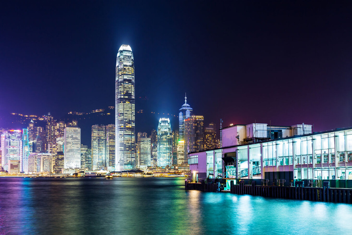 香港维多利亚港夜景