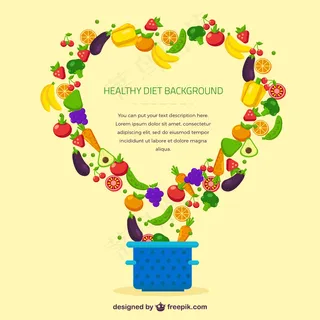 健康饮食的背景