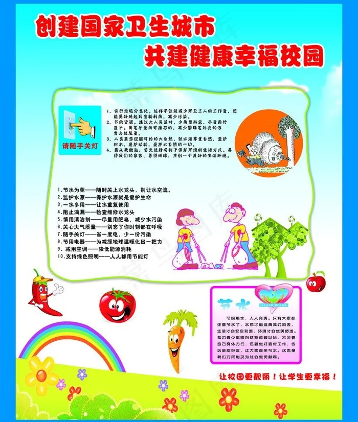 创建国家卫生城市图片cdr矢量模版下载