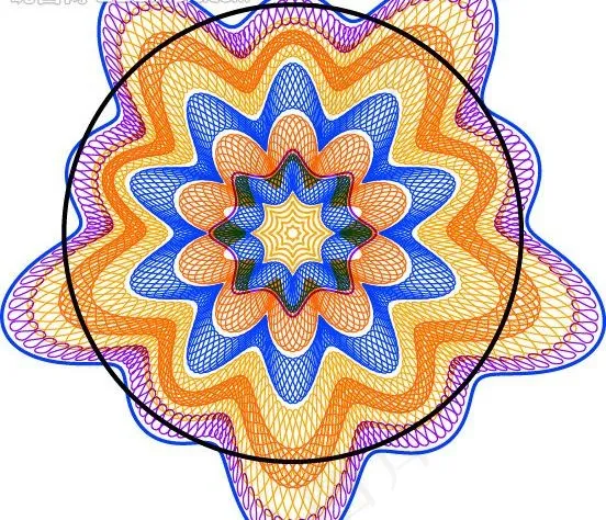 防伪纹ai矢量模版下载