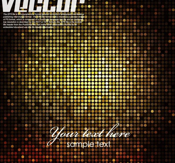 金色光影马赛克图片eps,ai矢量模版下载