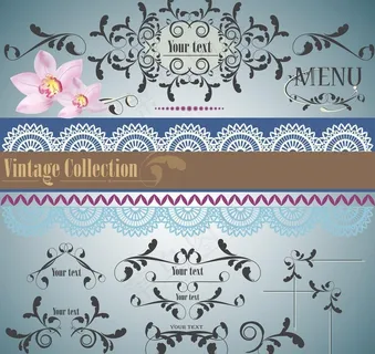 欧式简约花纹图片