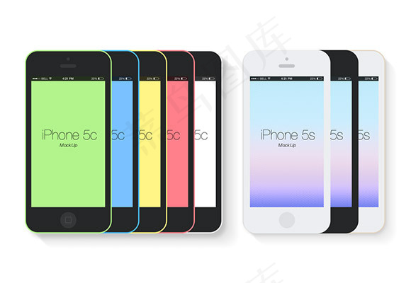 iphone5s-5cpsd模版下载
