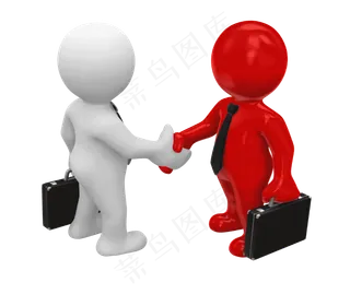 商务合作活动办公立体3D小人免扣p...