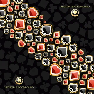 矢量素材扑克图形主题