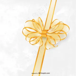 金色的蝴蝶结装饰