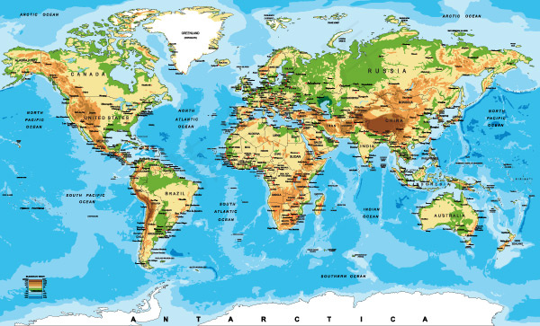 矢量高清世界地图集合