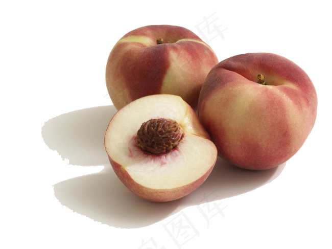 切开的桃子