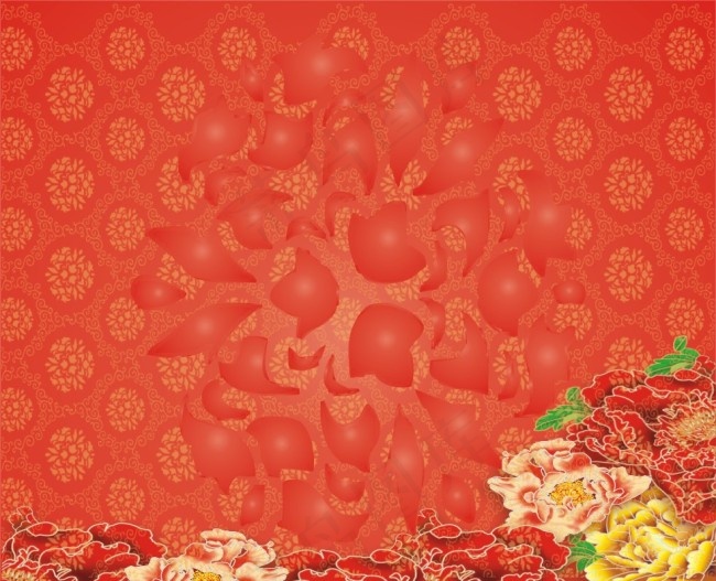 红色背景cdr矢量模版下载