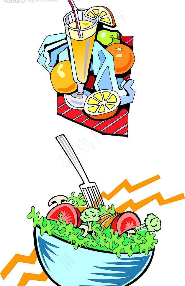 餐饮图片cdr矢量模版下载
