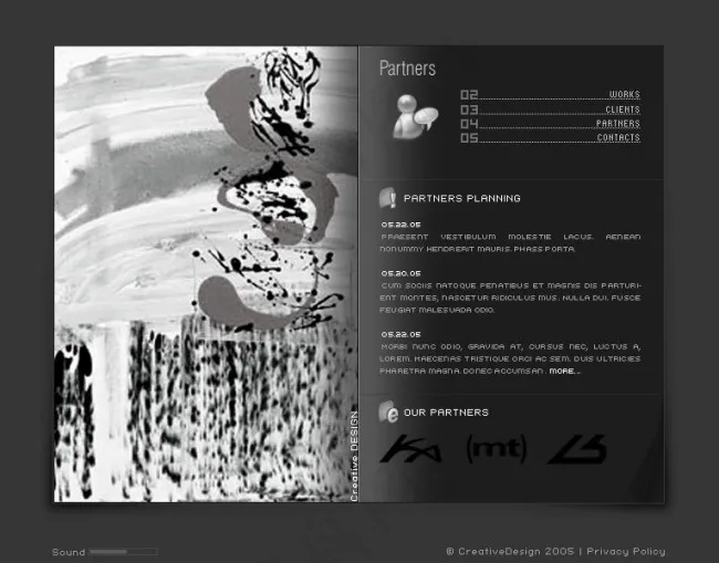 创意网页设计psd模版下载