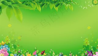 春天海报背景PSD素材