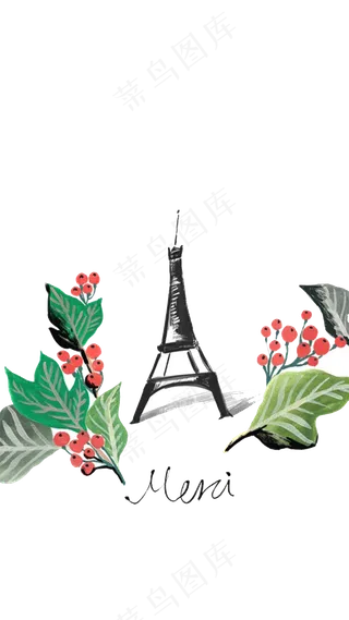 魅力法国旅游印象活动创意海报PNG...