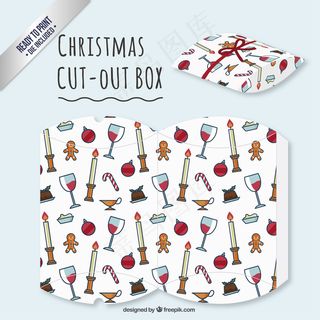圣诞大餐切盒