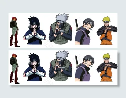 火影忍者拳皇人物设计矢量素材