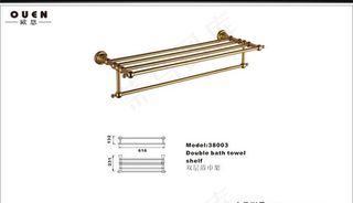 金色毛巾架尺寸图图片