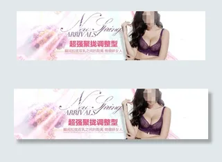 超强聚拢调整型文胸内衣海报