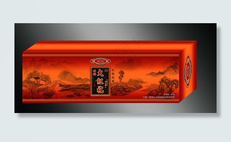 大红袍（平面图）图片