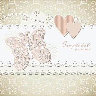 漂亮婚礼背景矢量素材