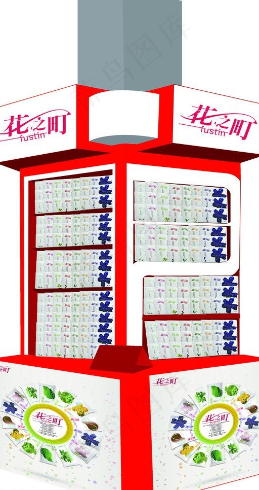 商场包柱图片ai矢量模版下载