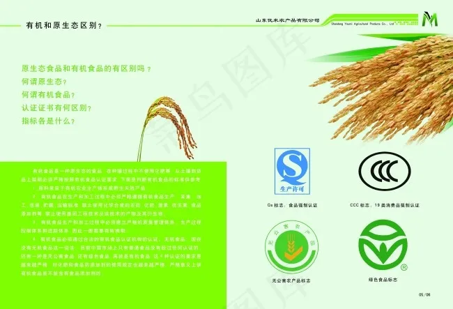 画册内页 大米psd模版下载