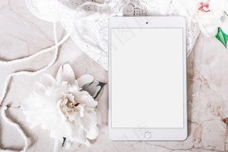 简约小清新文艺风插花静物摆拍背景