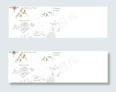 角色扮演游戏地图剪贴画