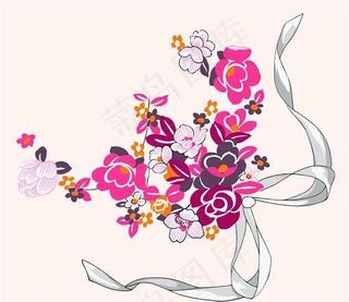 彩绘花草 韩式花纹 PSD_109...