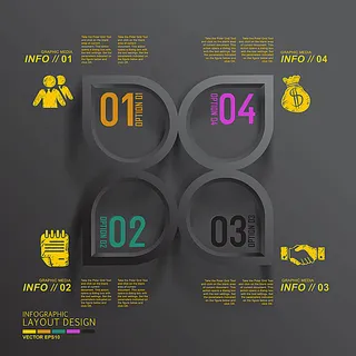 商务金融信息图表