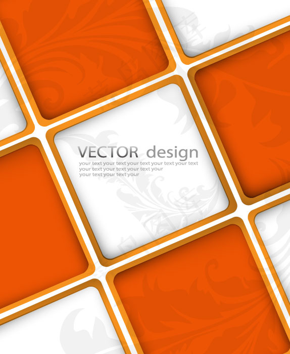 方形背景01-矢量素材