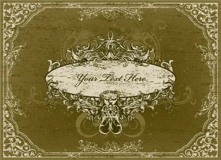 欧式花纹边框矢量设计素材 欧式花纹边框矢量设计素材