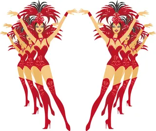 经典的女孩展示设计矢量图01