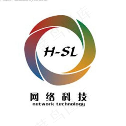 hsl网络科技log图片ai矢量模版下载