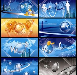 商务背景 矢量底图图片