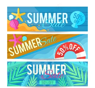 夏季销售全彩色横幅